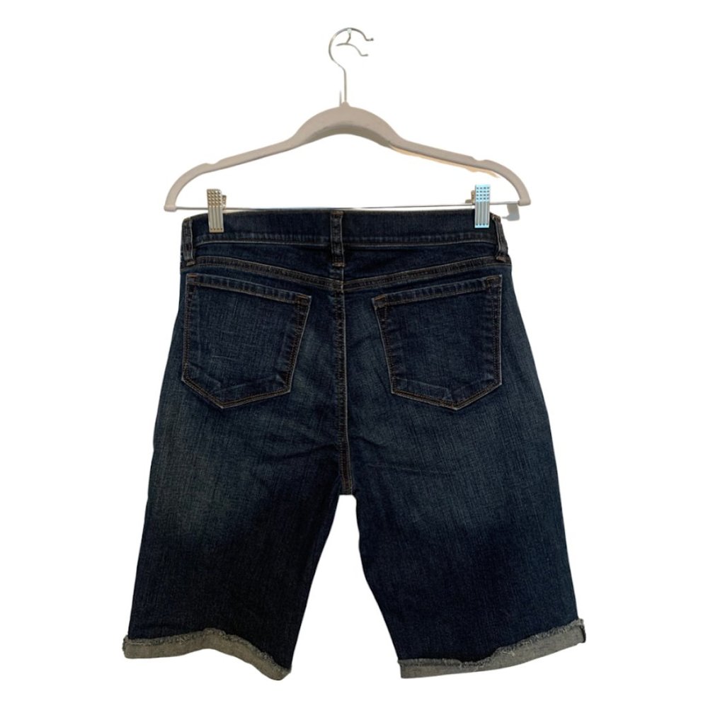 LOFT High Rise Jean Bike Shorts 12 Petite